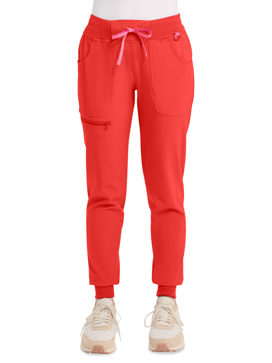 Women's 5-Pocket Mid Rise Jogger Pant - 102 - One In A Melon