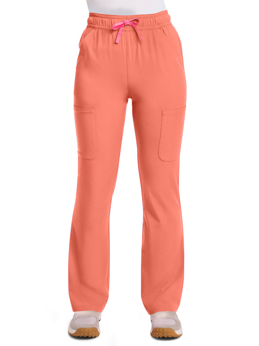 Women's 4-Pocket Flare Pant - 104 - Coral Fusion