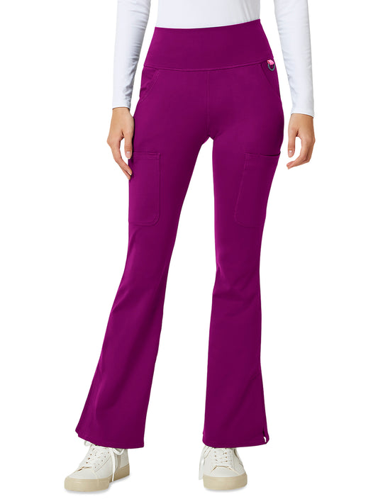 Women's 5-Pocket Flare Leg Yoga Pant - 150 - Plum Royale