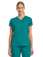 Women's 3-Pocket Shoulder Binding Top - 2411 - Teal