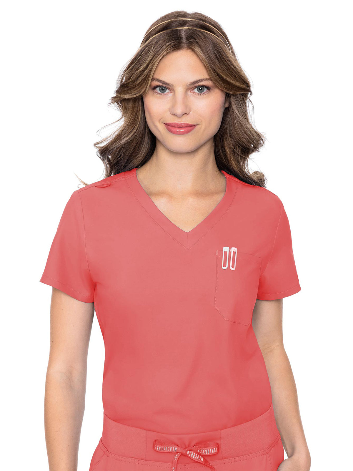 Women's 1-Pocket Tuck In Top - 2432 - Coral