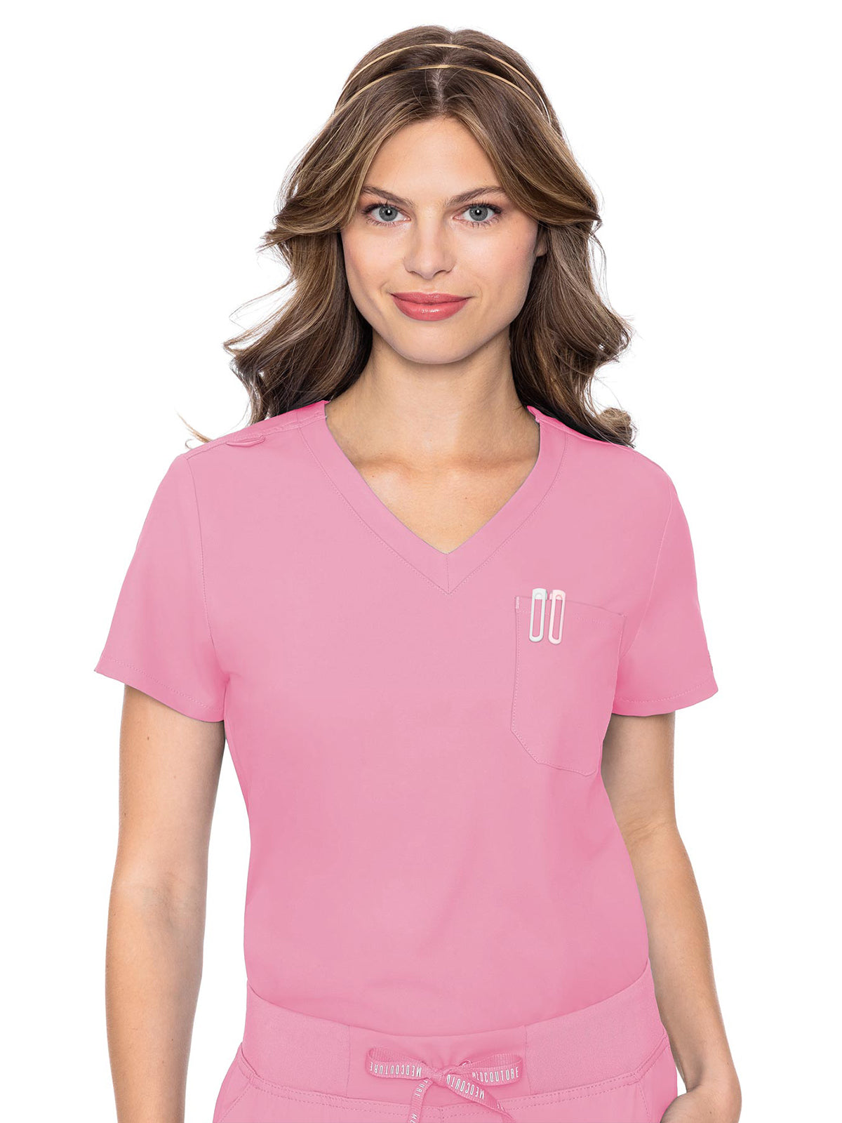Women's 1-Pocket Tuck In Top - 2432 - Taffy Pink