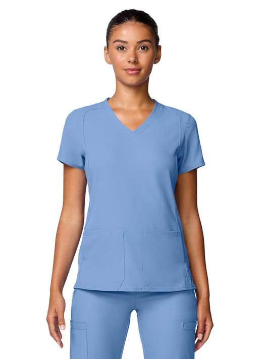 Women's 4-Pocket Shaped Shoulder Seam Top - 2468 - Ceil
