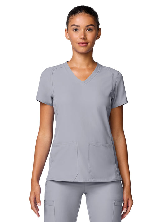 Women's 4-Pocket Shaped Shoulder Seam Top - 2468 - Cloud
