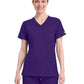 Women's 4-Pocket Shaped Shoulder Seam Top - 2468 - Grape