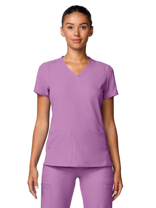 Women's 4-Pocket Shaped Shoulder Seam Top - 2468 - Lilac