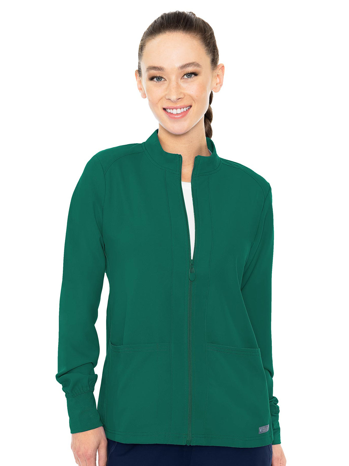 Women's 3-Pocket Zip Front Warm-Up Jacket - 2660 - Hunter