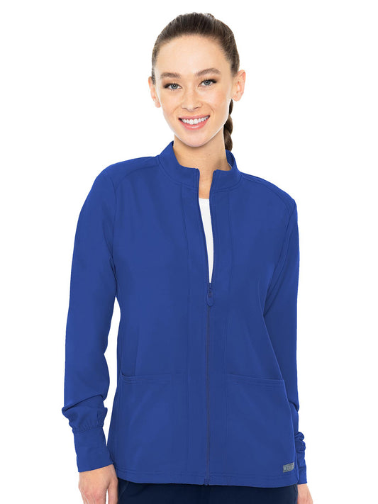 Women's 3-Pocket Zip Front Warm-Up Jacket - 2660 - Royal