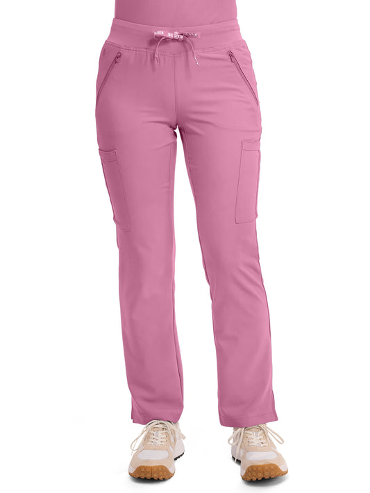 Women's 4-Pocket Jersey-Knit Waistband Pant - 2702 - Taffy Pink