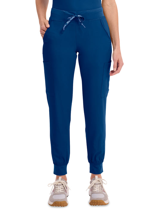 Women's 6-Pocket Jersey-Knit Waistband Jogger Pant - 2711 - Ocean Abyss