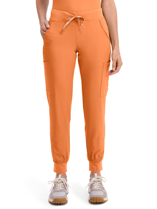 Women's 6-Pocket Jersey-Knit Waistband Jogger Pant - 2711 - Papa Don't Peach