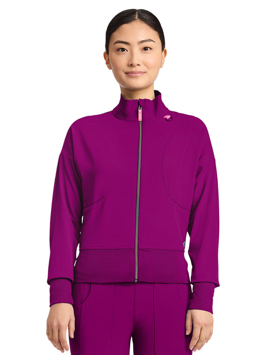 Women's 2-Pocket Warm Up Jacket - 303 - Plum Royale