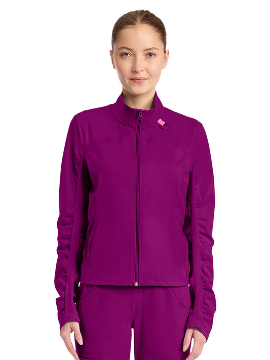 Women's 5-Pocket Warm Up Jacket - 350 - Plum Royale