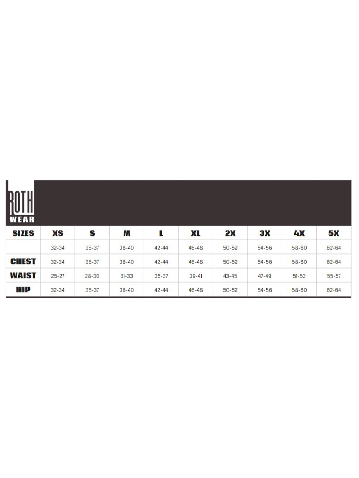 SIZECHART
