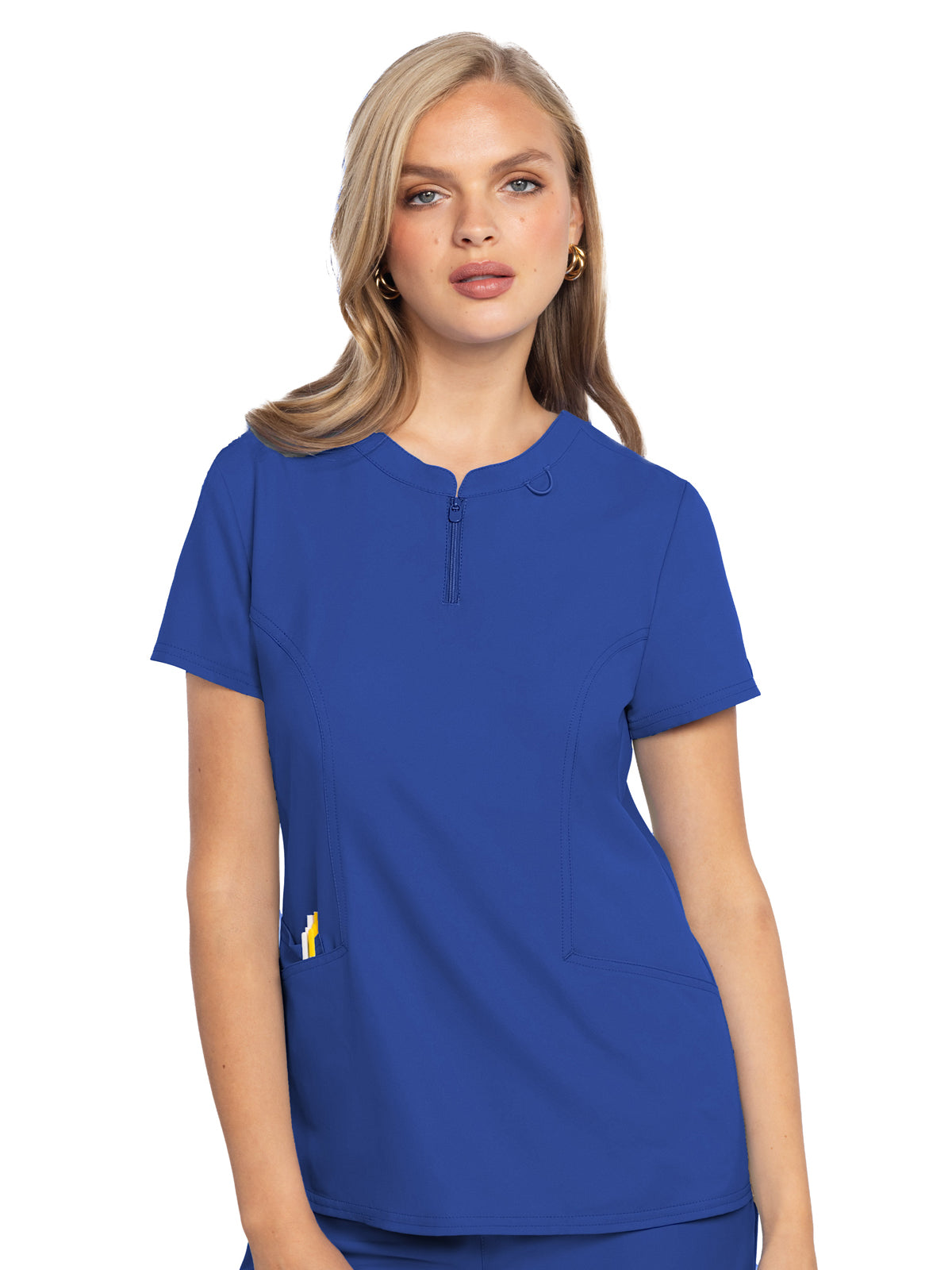 Women's 3-Pocket Zip Front Top - 609 - Royal