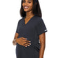 Women's 2-Pocket V-Neck Maternity Top - 628 - Pewter