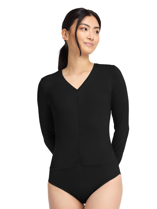 Women's Pocketless Underscrub Bodysuit - 698 - Black