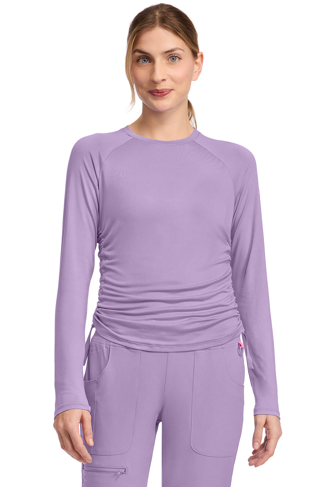 Women's Pocketless Long Sleeve Underscrub Shirt - 700 - Digital Lavender