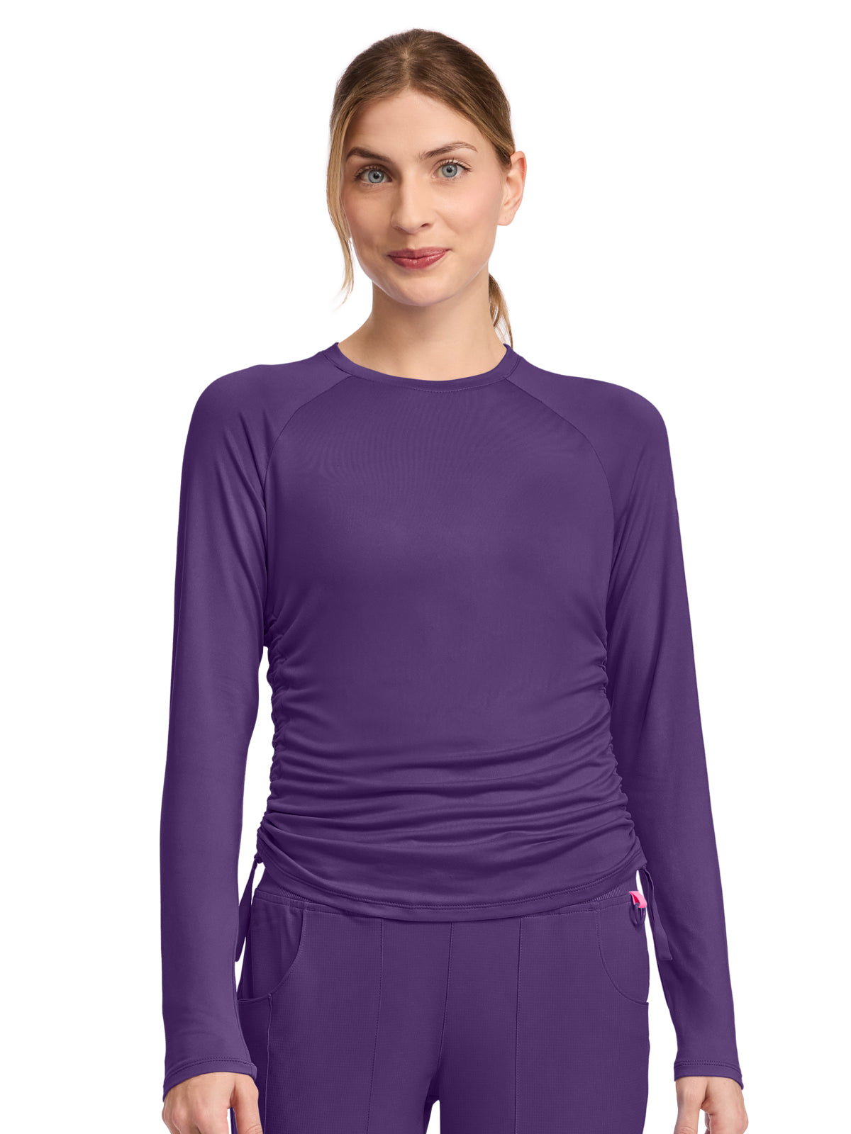 Women's Pocketless Long Sleeve Underscrub Shirt - 700 - Galactic Purple