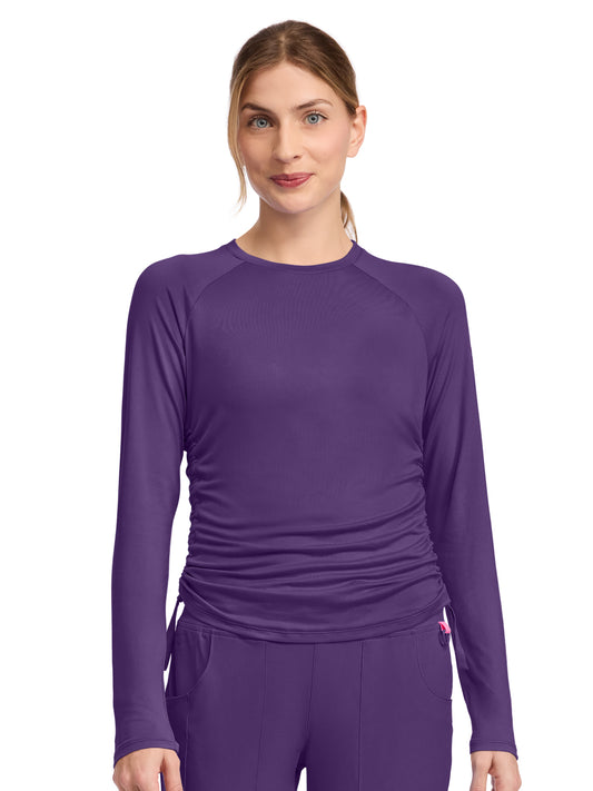 Women's Pocketless Long Sleeve Underscrub Shirt - 700 - Galactic Purple