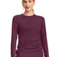 Women's Pocketless Long Sleeve Underscrub Shirt - 700 - Wine