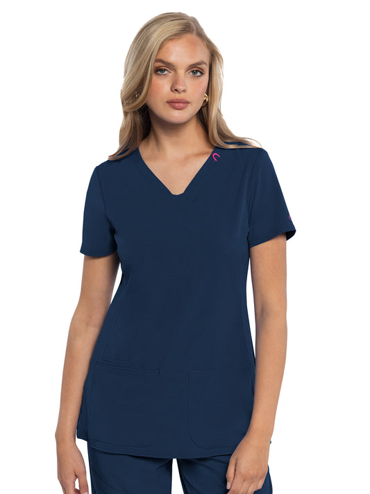 Women's 3-Pocket V-Neck Top - 702 - Navy