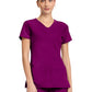 Women's 3-Pocket V-Neck Top - 702 - Plum Royale
