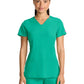 Women's 3-Pocket V-Neck Top - 702 - Teal Tonic