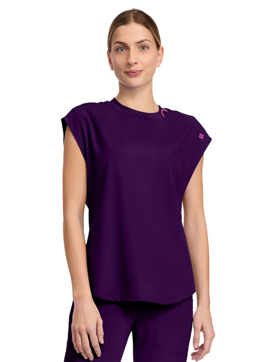 Women's 2-Pocket Tuckable Top - 703 - Eggplant
