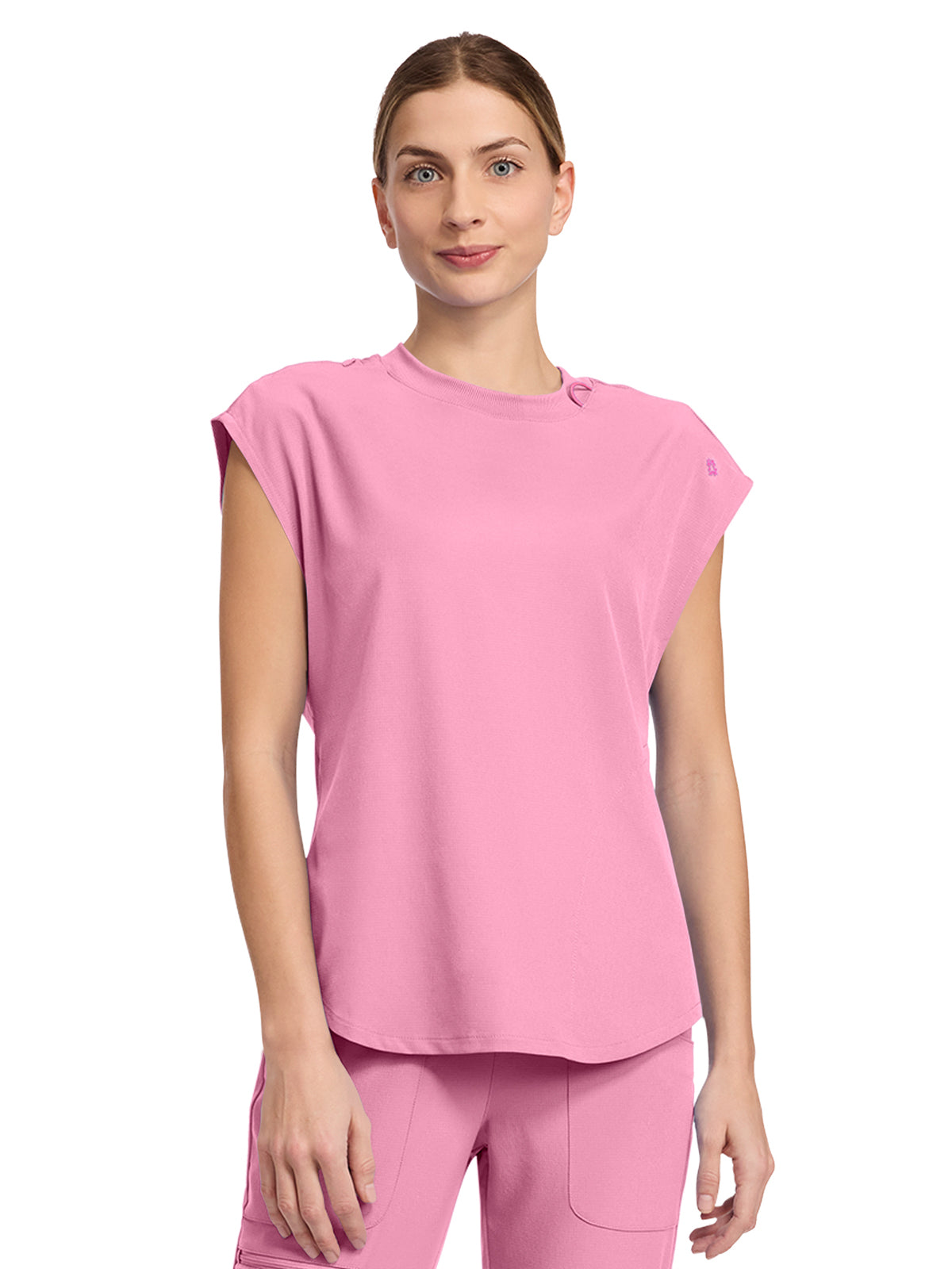 Women's 2-Pocket Tuckable Top - 703 - Pixel Pink