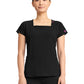 Women's 3-Pocket Square Neck Scrub Top - 704 - Black