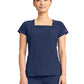 Women's 3-Pocket Square Neck Scrub Top - 704 - Navy