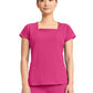 Women's 3-Pocket Square Neck Scrub Top - 704 - Pink Power