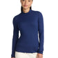 Women's Pocketless Mock Neck Underscrub Tee - 708 - Navy