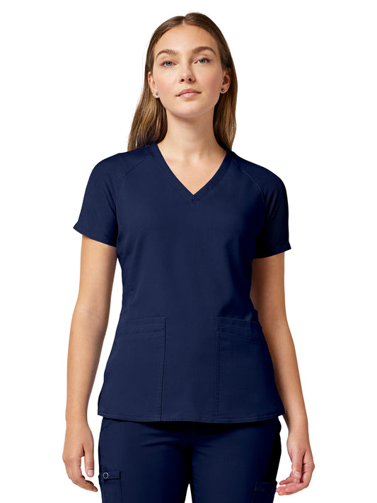 Women's 6-Pocket Raglan Sleeve Top - 7425 - Navy