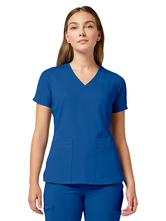 Women's 6-Pocket Raglan Sleeve Top - 7425 - Royal