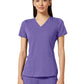 Women's 4-Pocket V-Neck Shirttail Top - 7459 - Electric Lavender