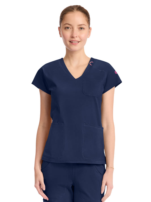 Women's 3-Pocket V-Neck Top - 752 - Navy