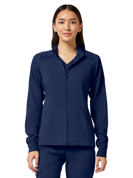 Women's 4-Pocket Zip-Front Jacket - 7660 - Navy