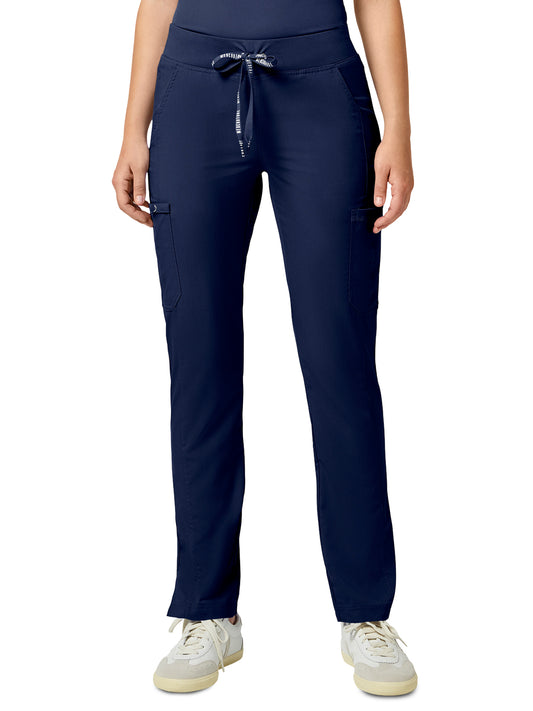 Women's 6-Pocket Jersey-Knit Waistband Pant - 7725 - Navy