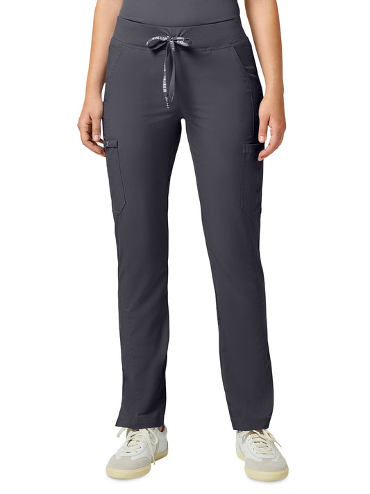 Women's 6-Pocket Jersey-Knit Waistband Pant - 7725 - Pewter