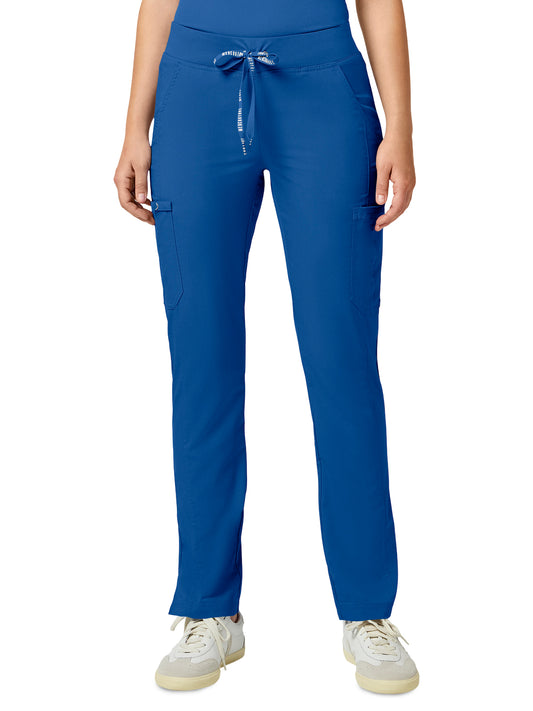 Women's 6-Pocket Jersey-Knit Waistband Pant - 7725 - Royal