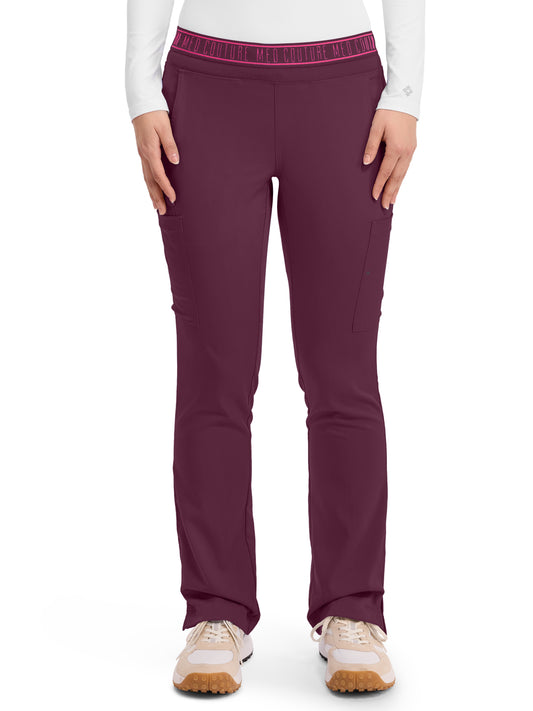 Women's 2 Cargo Pocket Pant - 7739 - Wine
