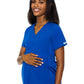 Women's 2-Pocket Maternity V-Neck Top - 8459 - Royal