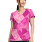 Women's 2-Pocket V-Neck Print Top - 8564 - Dots So Caring