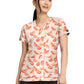 Women's 2-Pocket V-Neck Print Top - 8564 - Just Peachy