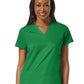 Women's Four-Pocket V-Neck Top - 1708 - Hunter Green