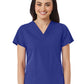 Women's V-Neck Two Pocket Top - 1716 - Galaxy Blue