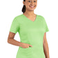 Women's Three-Pocket V-Neck Top - 3501 - Patina Green