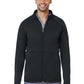 Men's Three-Pocket Bonded Fleece Jacket - 3814 - Black
